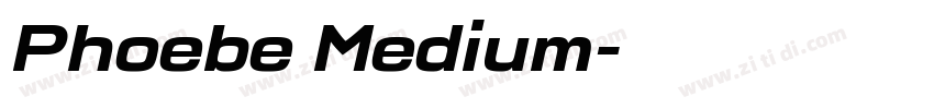 Phoebe Medium字体转换